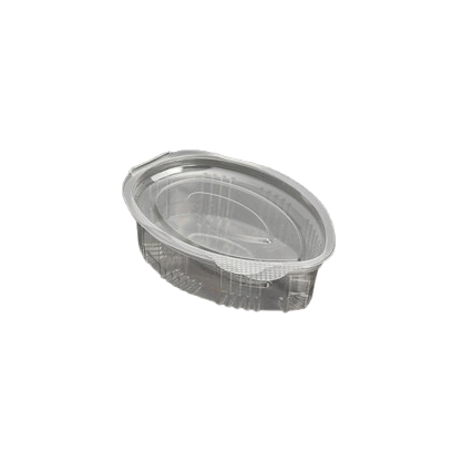 Oval Sauce Hinged Container