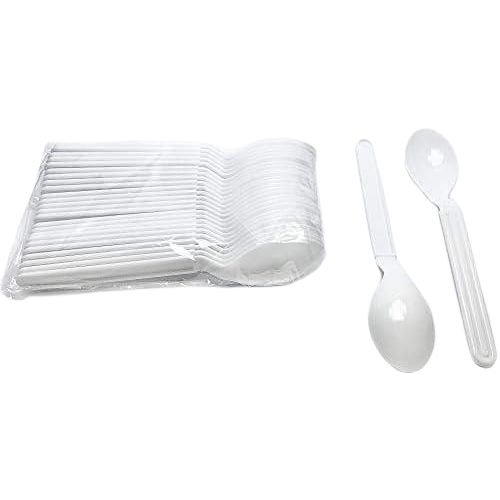 Heavy-weight plastic spoon