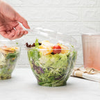 عبوة سلطة مفصلية مربعة