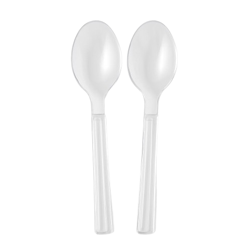 Heavy-weight plastic spoon
